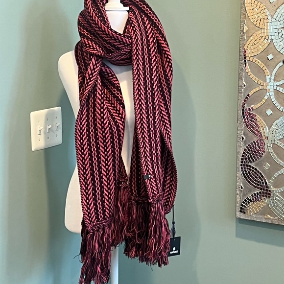 Mackage Accessories - NWT Mackage Mona Woven Bright Pink Scarf